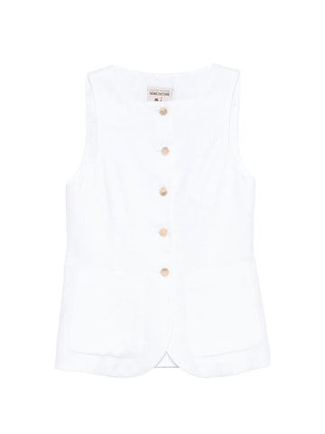 Semicouture Glenna linen vest