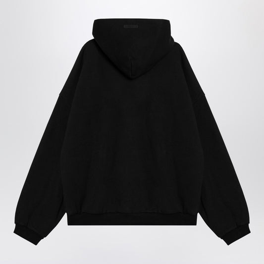 Fear of God Essentials Black hoodie with logo