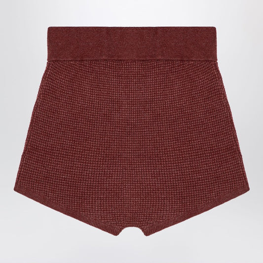 Fear of God Essentials Burgundy Honeycomb Short