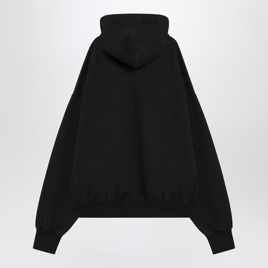 Fear of God Essentials Black hoodie with University logo