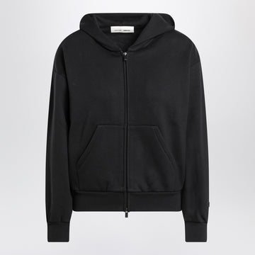 Fear of God Essentials Black cotton fleece hoodie