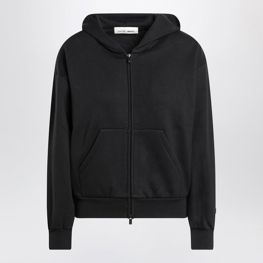 Fear of God Essentials Black cotton fleece hoodie