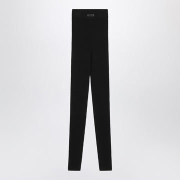 Fear of God Essentials Black leggings in stretch Waffle fabric