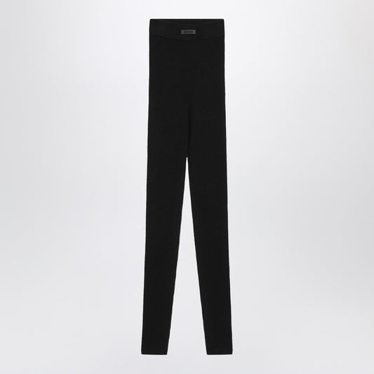 Fear of God Essentials Black leggings in stretch Waffle fabric