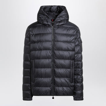 Moncler Short blue zip-up puffer