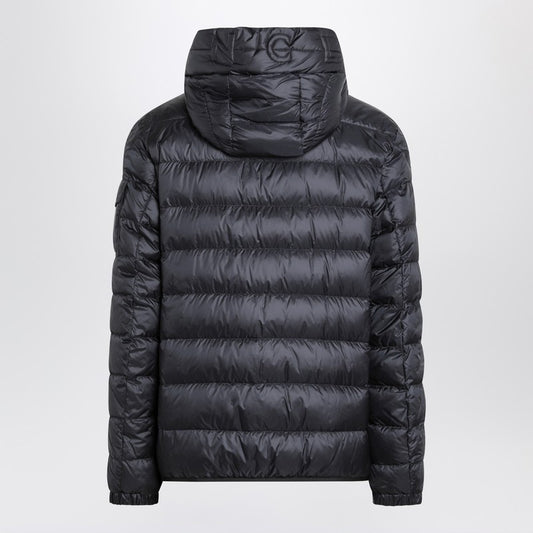 Moncler Short blue zip-up puffer
