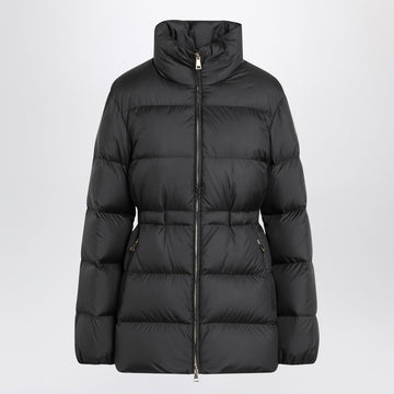 Moncler Black Brossette down jacket with zip