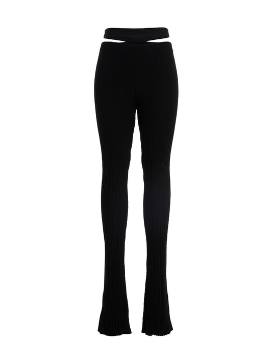 AndreĀdamo Ribbed Flared Trousers