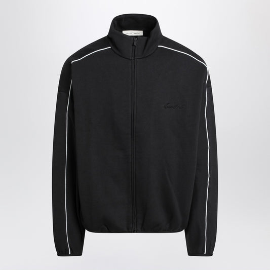 Fear of God Essentials Black zip sweatshirt with contrasting trims