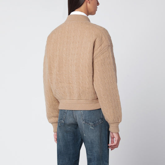 Polo Ralph Lauren Beige wool and cashmere bomber jacket Relaxed Fit