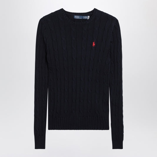 Polo Ralph Lauren Navy cotton cable-knit sweater