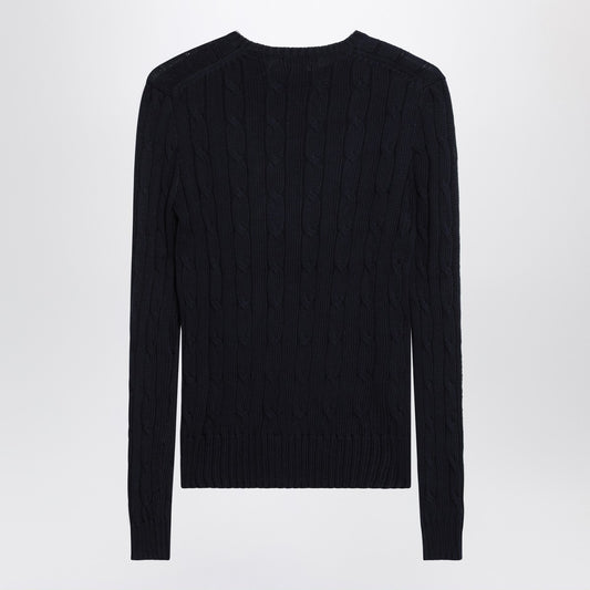 Polo Ralph Lauren Navy cotton cable-knit sweater