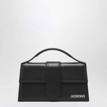JACQUEMUS Le Grand Bambino bag in black leather