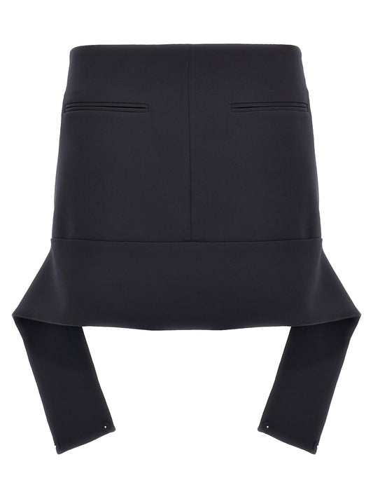 Courreges Reversed Belt Mini Skirt