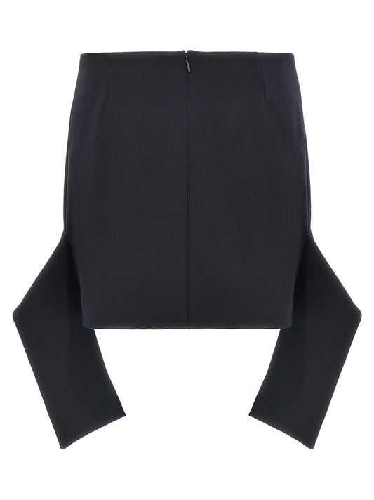 Courreges Reversed Belt Mini Skirt