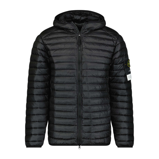 Stone Island Loom Woven Down Chambers Stretch Nylon-Tc Jacket Black