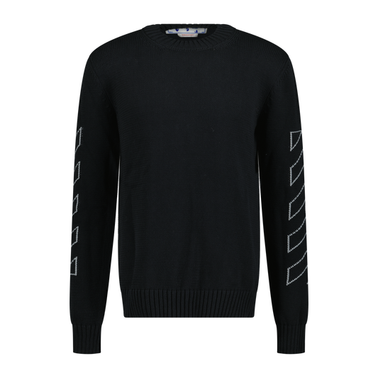 Off-White Knitted Jumper Black