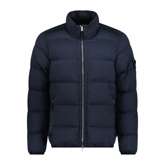 Stone Island Puffer Jacket In Seamless Tunnel Nylon Navy