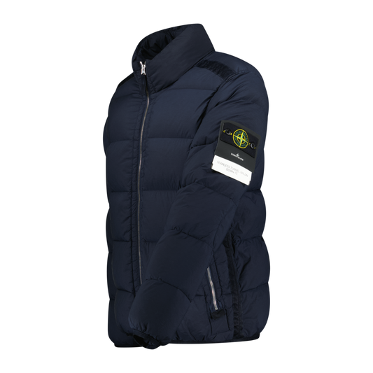 Stone Island Puffer Jacket In Seamless Tunnel Nylon Navy