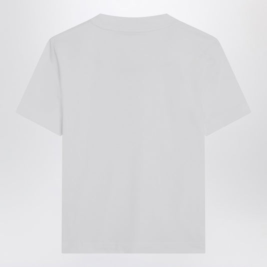 JACQUEMUS White T-shirt with logo patch