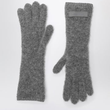 JACQUEMUS Gray alpaca gloves