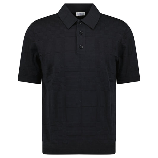Burberry 'Kieran' Knit Polo-Shirt Black