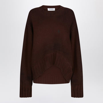 The Attico Brown wool and cashmere sweater