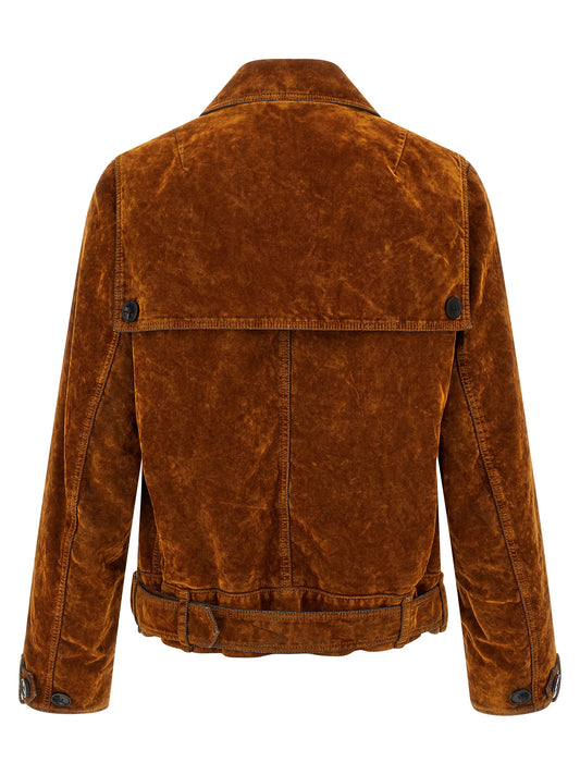 Dries Van Noten  Velvet Biker Jacket