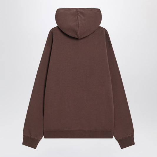 JACQUEMUS Brown cotton hoodie