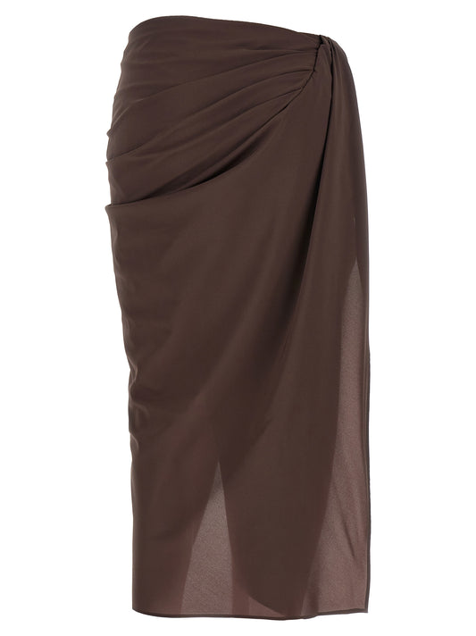 Jacquemus Le Jupe Paréo Midi Skirt