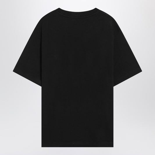 JACQUEMUS Black cotton crew neck T-shirt