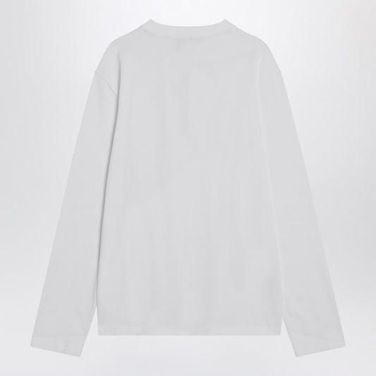 JACQUEMUS White long-sleeved cotton T-shirt