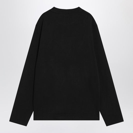 JACQUEMUS Black long-sleeved cotton T-shirt