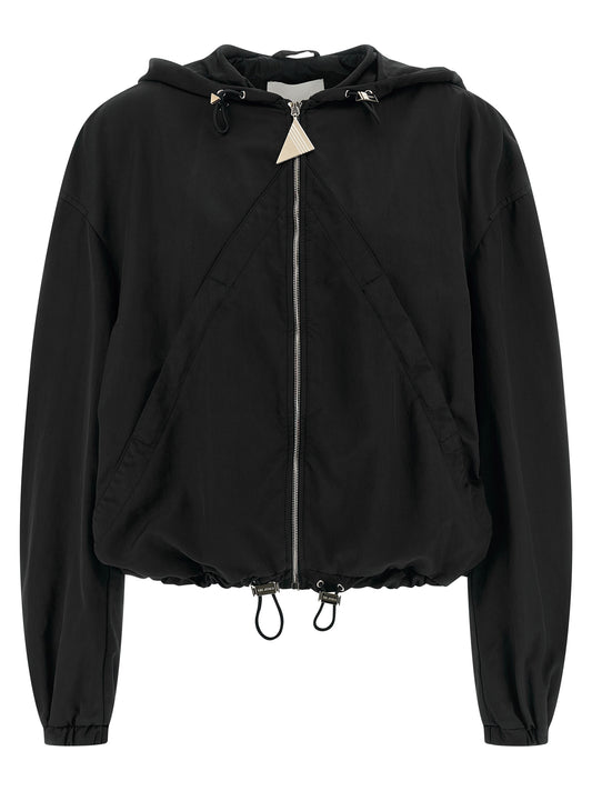 The Attico Hooded Bomber Jacket