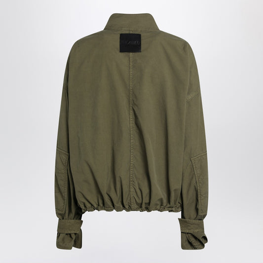 The Attico Military green cotton cargo jacket