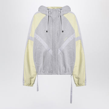 The Attico Grey/light yellow bomber sweatshirt