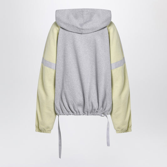The Attico Grey/light yellow bomber sweatshirt