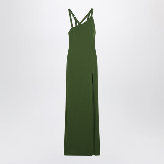The Attico Long green dress with slit