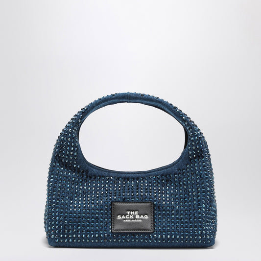 Marc Jacobs Borsa The Mini Sack in denim with rhinestones