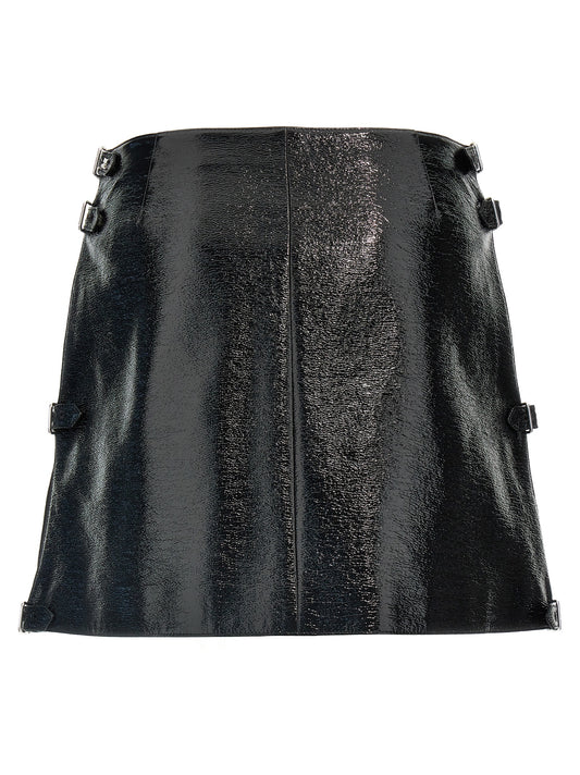 Courreges Mini Multi Sangle Vinyl Skirt