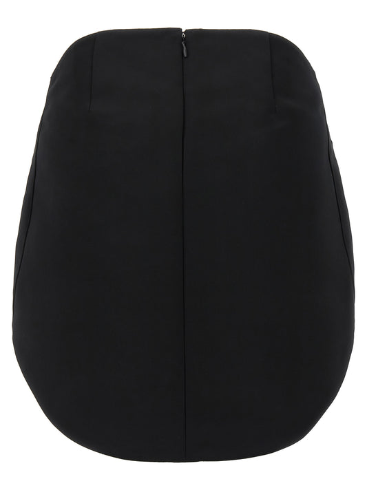 Courreges Circle Satin Skirt