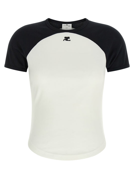 Courreges Circle Contrast T-shirt