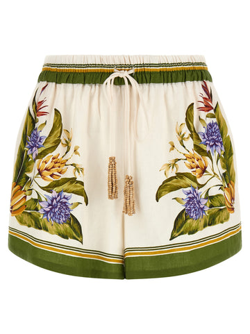 Farm Rio Sand Tropical Scarf Shorts