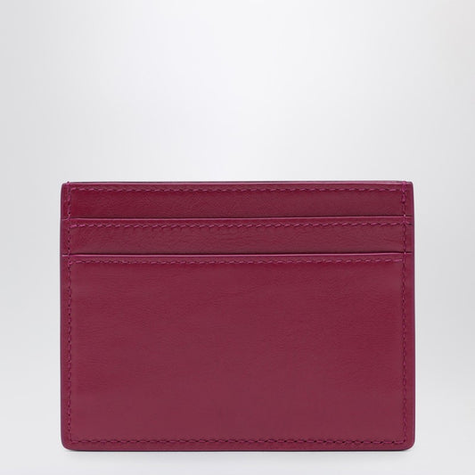 Saint Laurent Fuchsia leather credit card holder