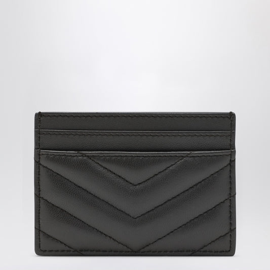 Saint Laurent Grey Cassandre card holder