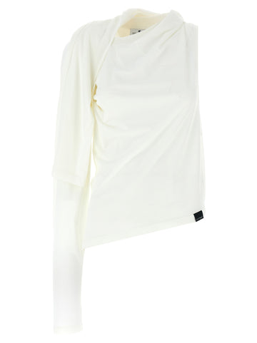 Courreges Asymetrique Off The Shoulder T-shirt