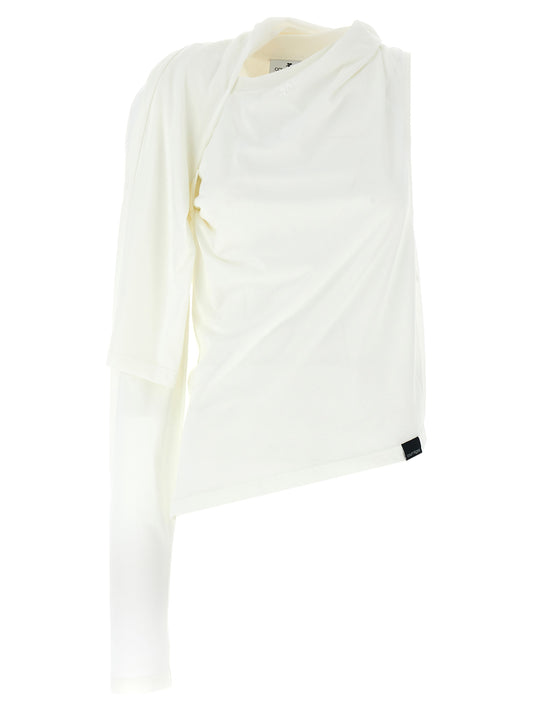 Courreges Asymetrique Off The Shoulder T-shirt