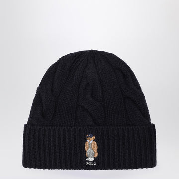 Polo Ralph Lauren Navy blue wool Polo Bear hat