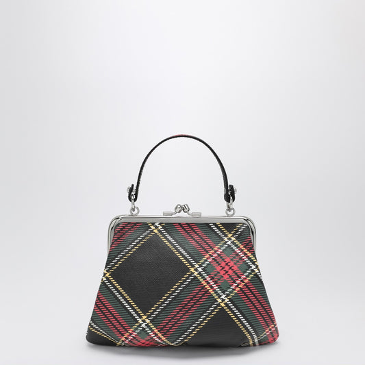 Vivienne Westwood Black Granny bag with tartan pattern