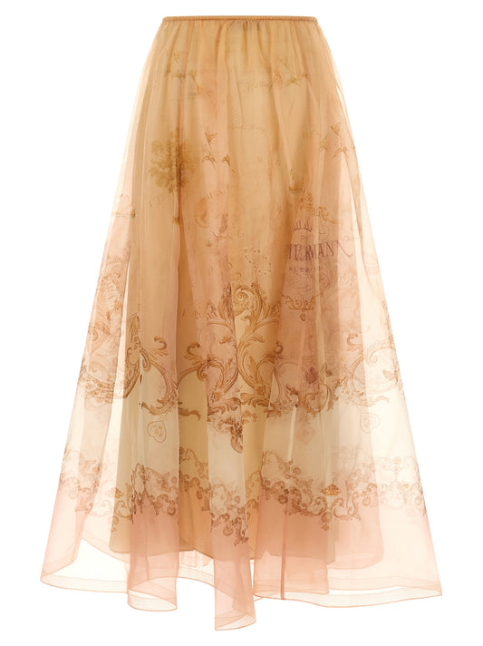 Zimmermann Hypnotic Organza Maxi Skirt